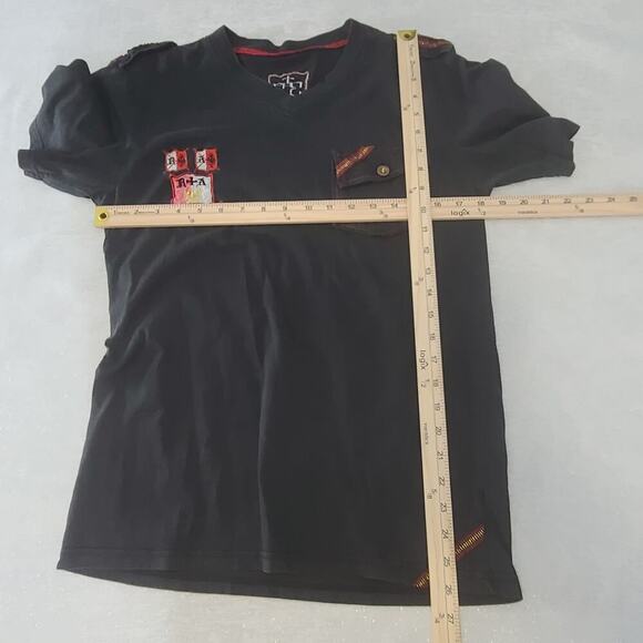 Red Ape Y2K vintage Black tshirt Size Large #33 Skater Streetwear - Picture 3 of 6